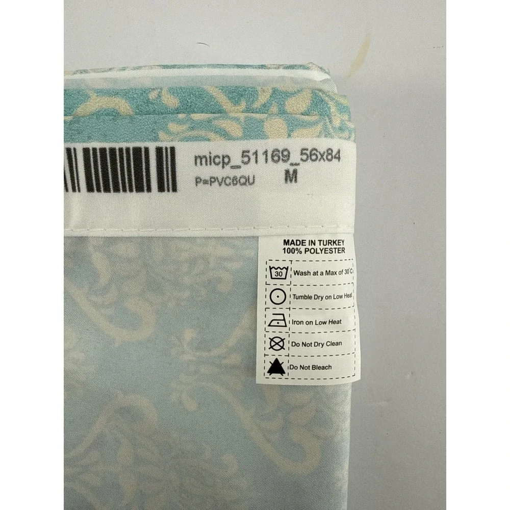 Ambesonne Blue Damask Premium Window Curtains 2 Panel Set Rod Pocket 56x84
